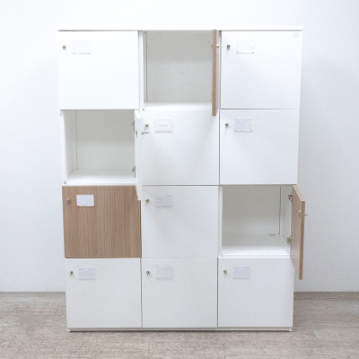 Vestiaire 12 Cases Blanc