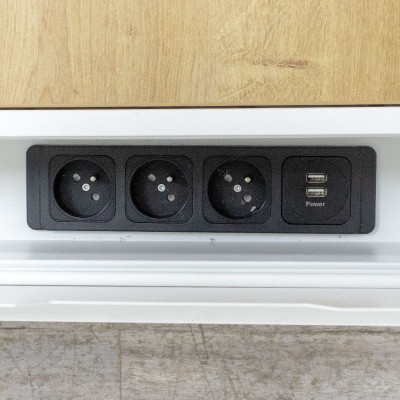 FAMO Deck bench 2 postes L120 Chêne