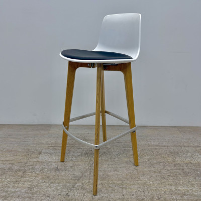 Tabouret Enea Lottus Wood Blc Noir