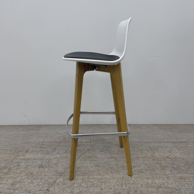 Tabouret Enea Lottus Wood Blc Noir