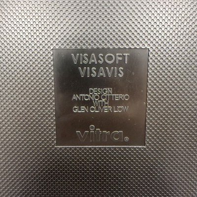 Vitra Visavis Anthracite / Crème