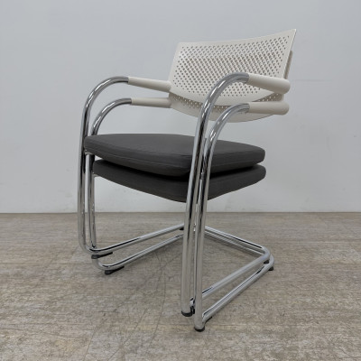 Vitra Visavis Anthracite / Crème