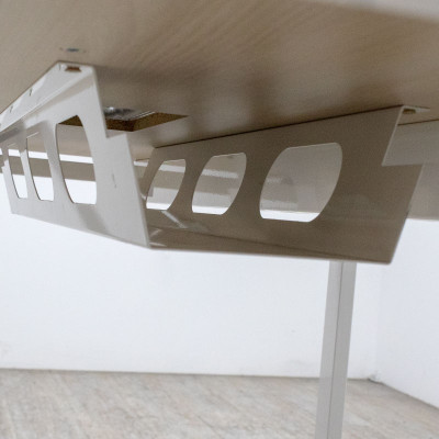 Bureau droit L160 Frêne / Blanc
