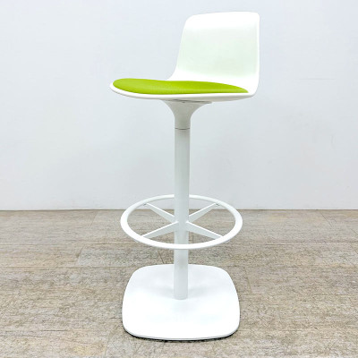 Tabouret haut d'occasion reconditionné Enea Lotus Blanc / Vert
