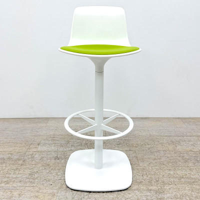 Tabouret haut d'occasion reconditionné Enea Lotus Blanc / Vert