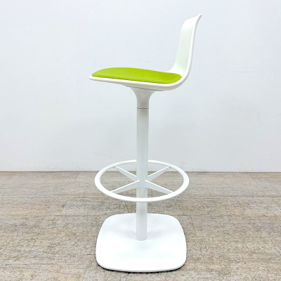 Tabouret haut d'occasion reconditionné Enea Lotus Blanc / Vert