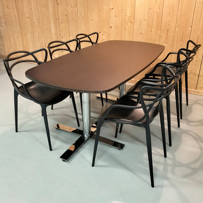 KINNARPS Table L180 Wengé / Chromé