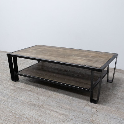 Table basse L120 Bois / Noir