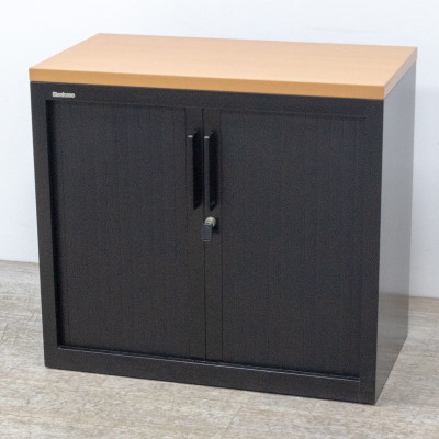 STEELCASE mini L80 Noir / Merisier