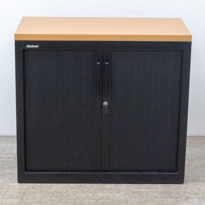 STEELCASE mini L80 Noir / Merisier