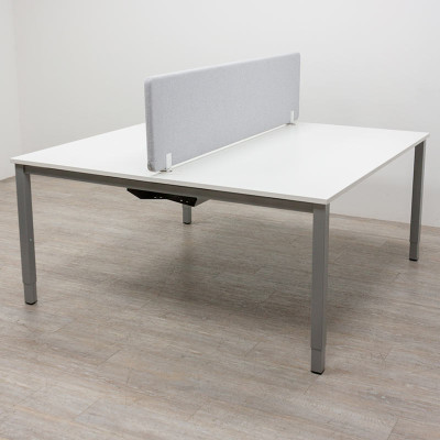 Kinnarps Bench 2 postes L160 Blanc