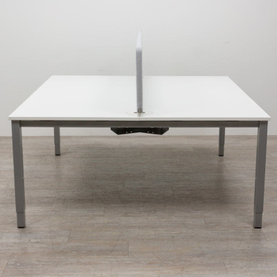 Kinnarps Bench 2 postes L160 Blanc