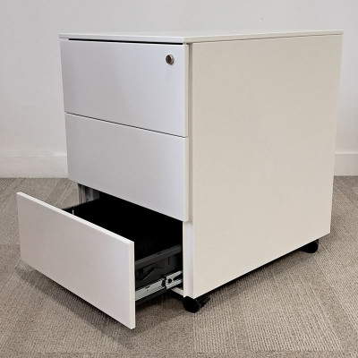 Caisson mobile 3 tiroirs Blanc