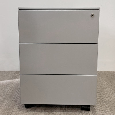 Caisson mobile 3 tiroirs Gris