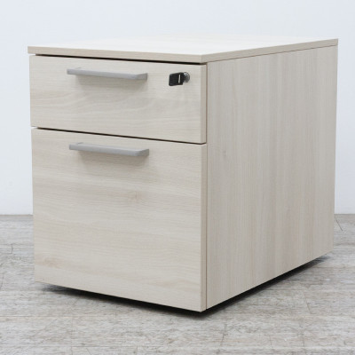 Steelcase Caisson 2 tiroirs Acacia