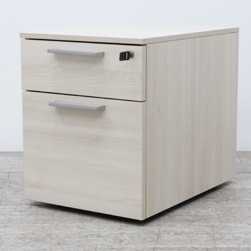 Steelcase Caisson 2 tiroirs Acacia