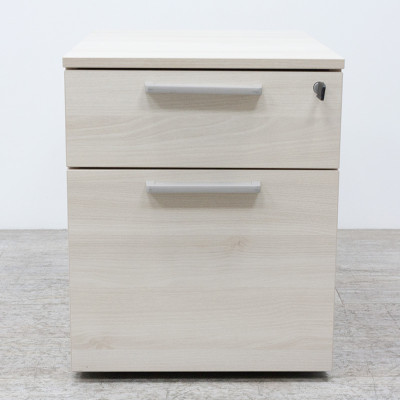 Steelcase Caisson 2 tiroirs Acacia