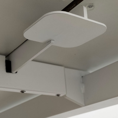 Bureau droit coulissant L160 Blanc