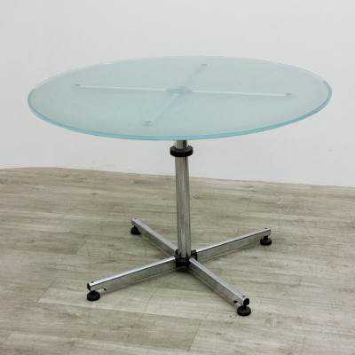 Table USM Haller Kitos verre Ø 110