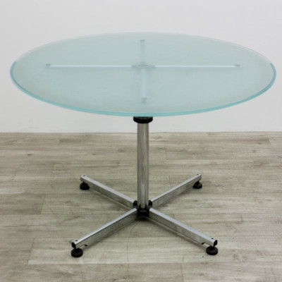 Table USM Haller Kitos verre Ø 110
