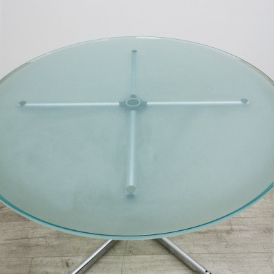 Table USM Haller Kitos verre Ø 110