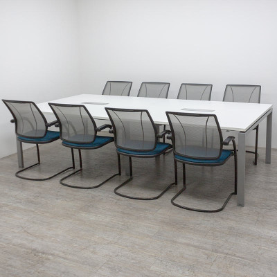 Table réunion Majencia L280 Blanc