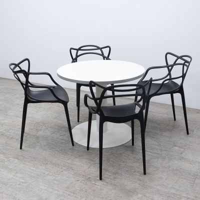 MAJENCIA Table ronde Ø 90 Blanc