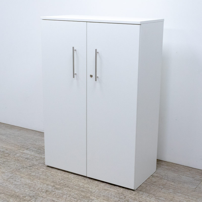 Armoire Mi-Haute Portes L90 Blanc