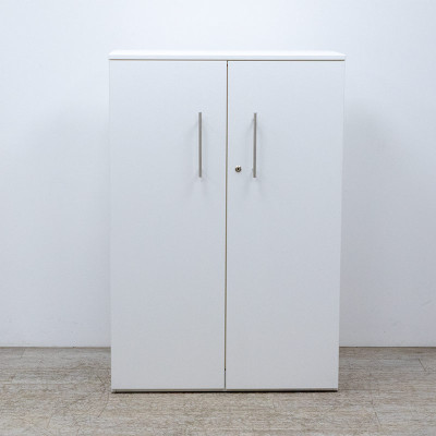 Armoire Mi-Haute Portes L90 Blanc