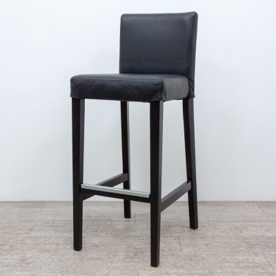 IKEA Tabouret haut similicuir Noir