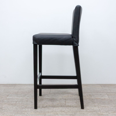 IKEA Tabouret haut similicuir Noir