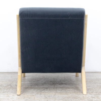  Fauteuil Détente tissu Gris / Bois
