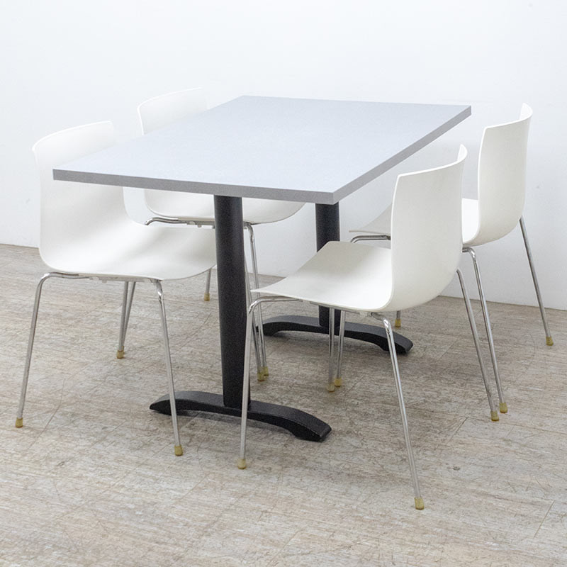 Table de réfectoire reconditionnée  L110 Gris 2nd Choix