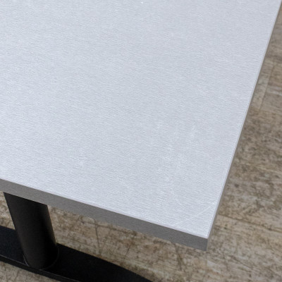 Table de réfectoire reconditionnée  L110 Gris 2nd Choix