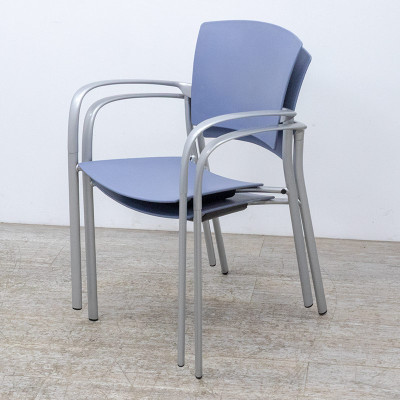 Chaise accoudoirs Bleu 2nd Choix
