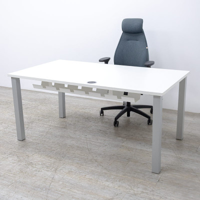 Bureau droit L160 Blanc Gauche