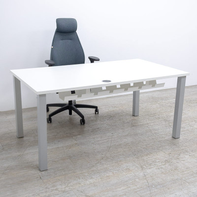 Bureau droit L160 Blanc Droite
