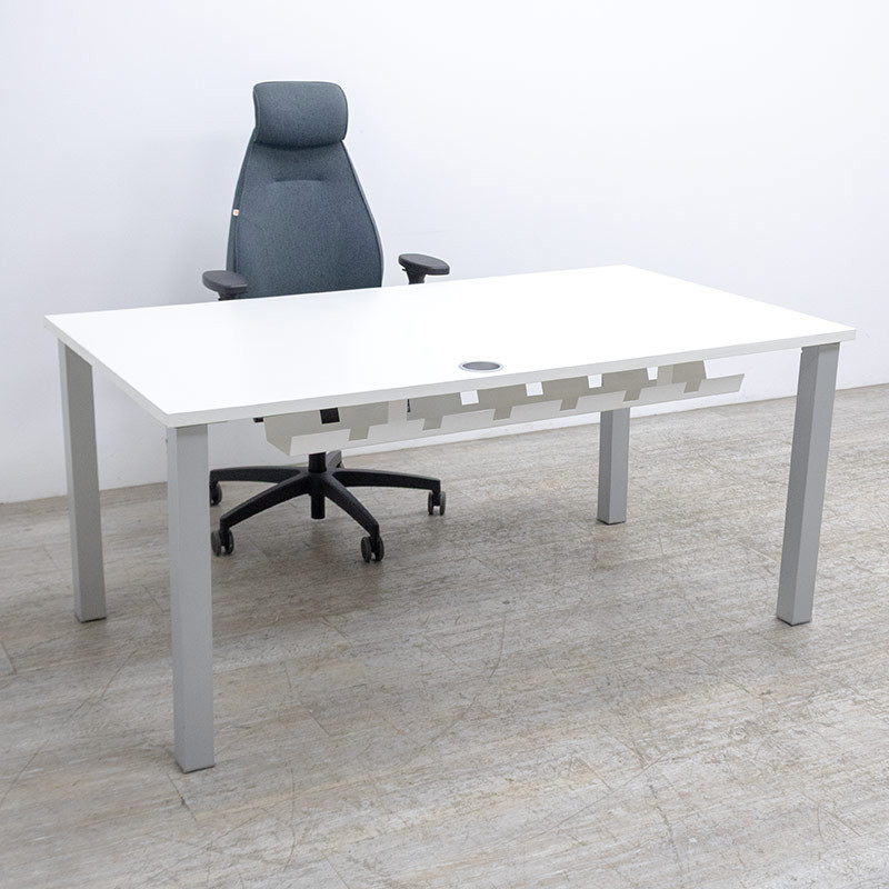 Bureau droit L160 Blanc Droite
