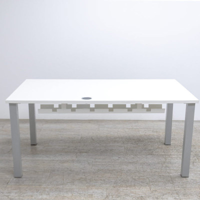 Bureau droit L160 Blanc Droite