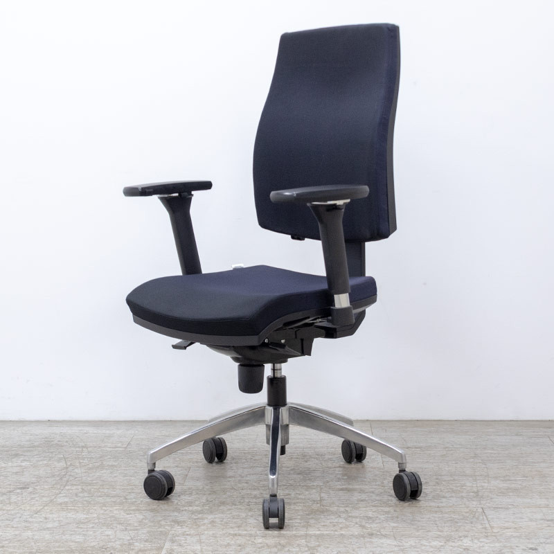 BURONOMIC Fauteuil tissu Noir 4D 