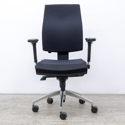 BURONOMIC Fauteuil tissu Noir 4D 