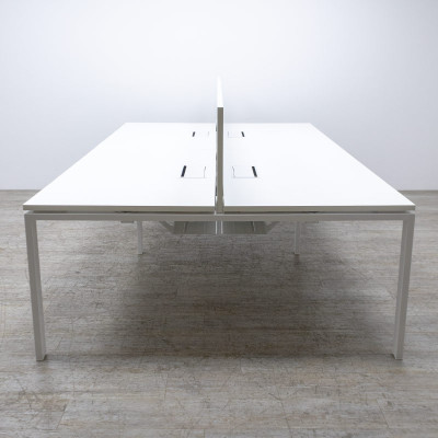 Bench 4 postes L280 Blanc