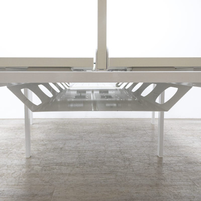 Bench 4 postes L280 Blanc