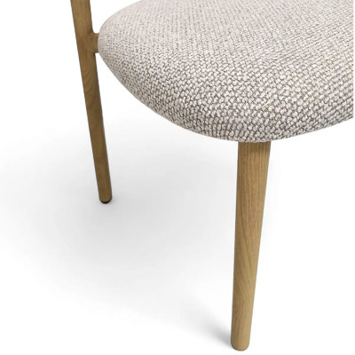 HOME Bala Chaise tissu Gris Clair