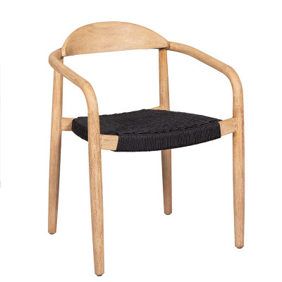HOME Ana Chaise Bois / Noir