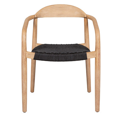HOME Ana Chaise Bois / Noir