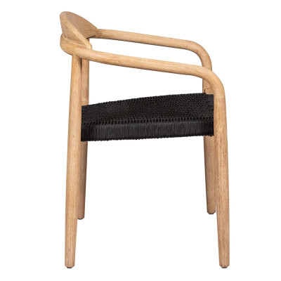 HOME Ana Chaise Bois / Noir