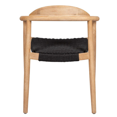 HOME Ana Chaise Bois / Noir
