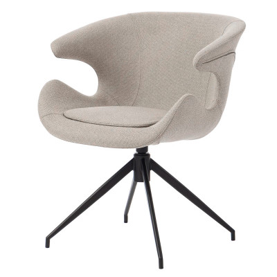 HOME Solt chaise pivotante Gris C.