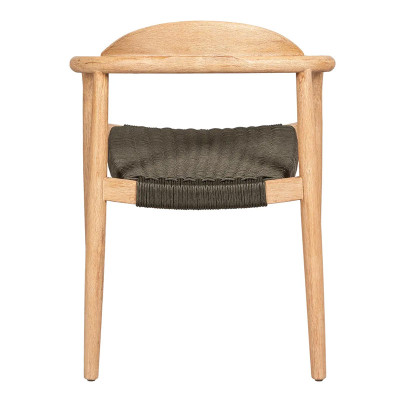 HOME Ana Chaise Bois / Kaki